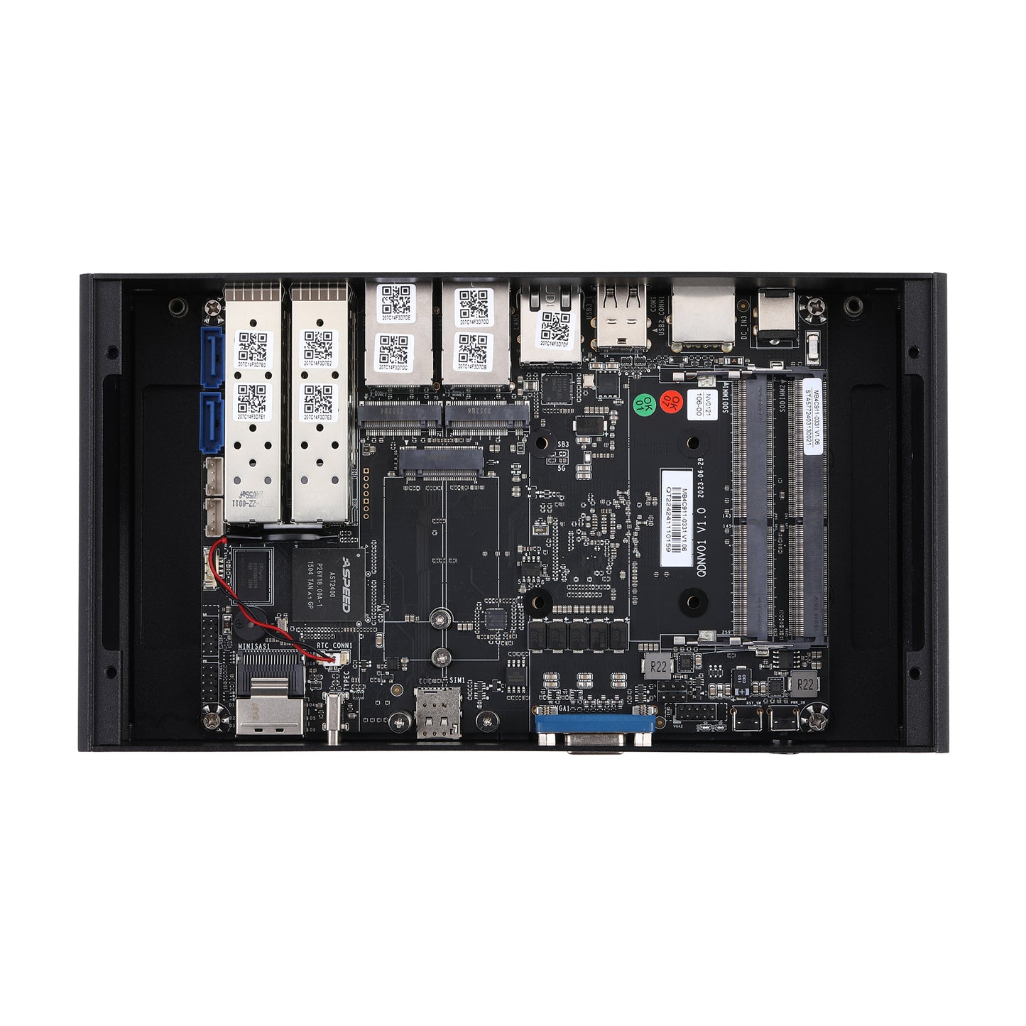 Qotom Multi LAN Router PC Q20300S9 Series C3758R C3808 10G SFP+