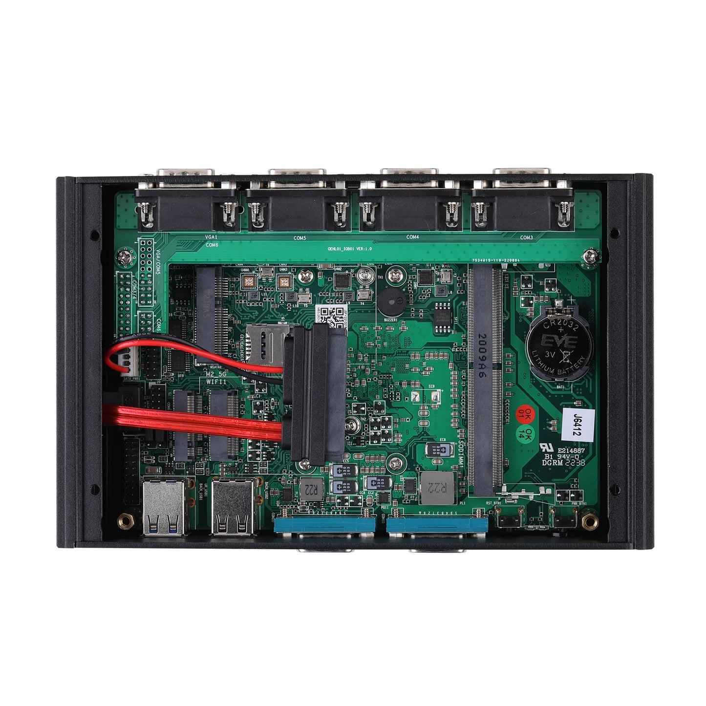 Qotom Multi COM Mini PC Q10800X J6412 Dual LAN Computer