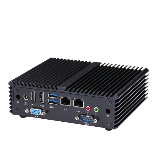 Qotom Regular Fanless Mini PC Q10300S Series J3710 CPU