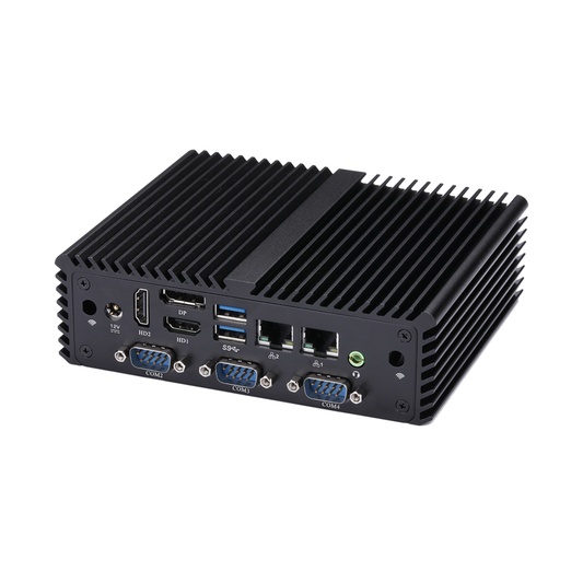 Qotom Multi COM Fanless Mini PC Q10300P Series J3710 CPU