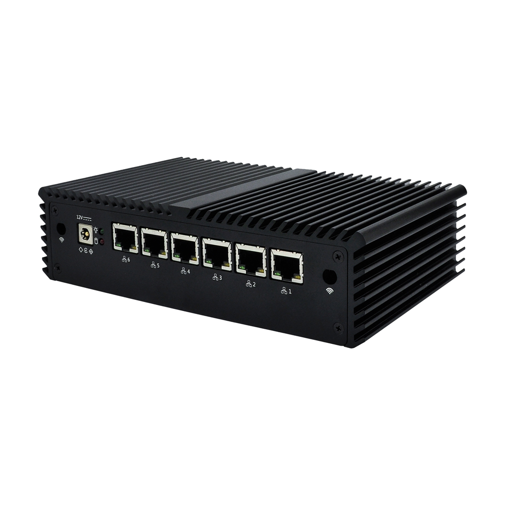 Qotom Multi Lan Router Mini PC Q30600G6 i3 i5 i7 Computer 1U Rack