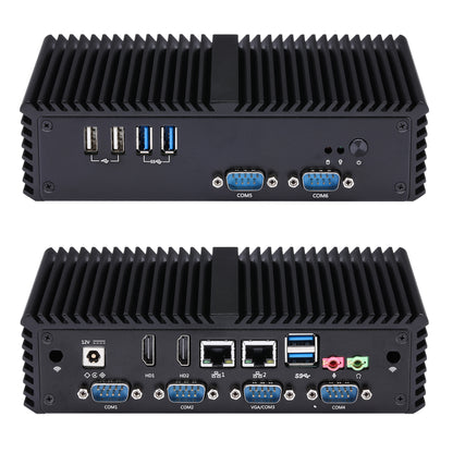 Qotom Multi COM Fanless Mini PC Q300X Series I3 I5 I7
