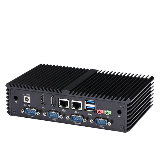 Qotom Multi COM Fanless Mini PC Q300X Series I3 I5 I7